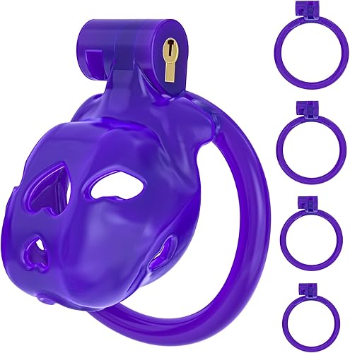 Miniatura 13 de FYJENNICC Love 1.0 - Jaula de castidad – Dispositivo de castidad masculina de resina ligera con bloqueo invisible, equipo de bondage para hombres