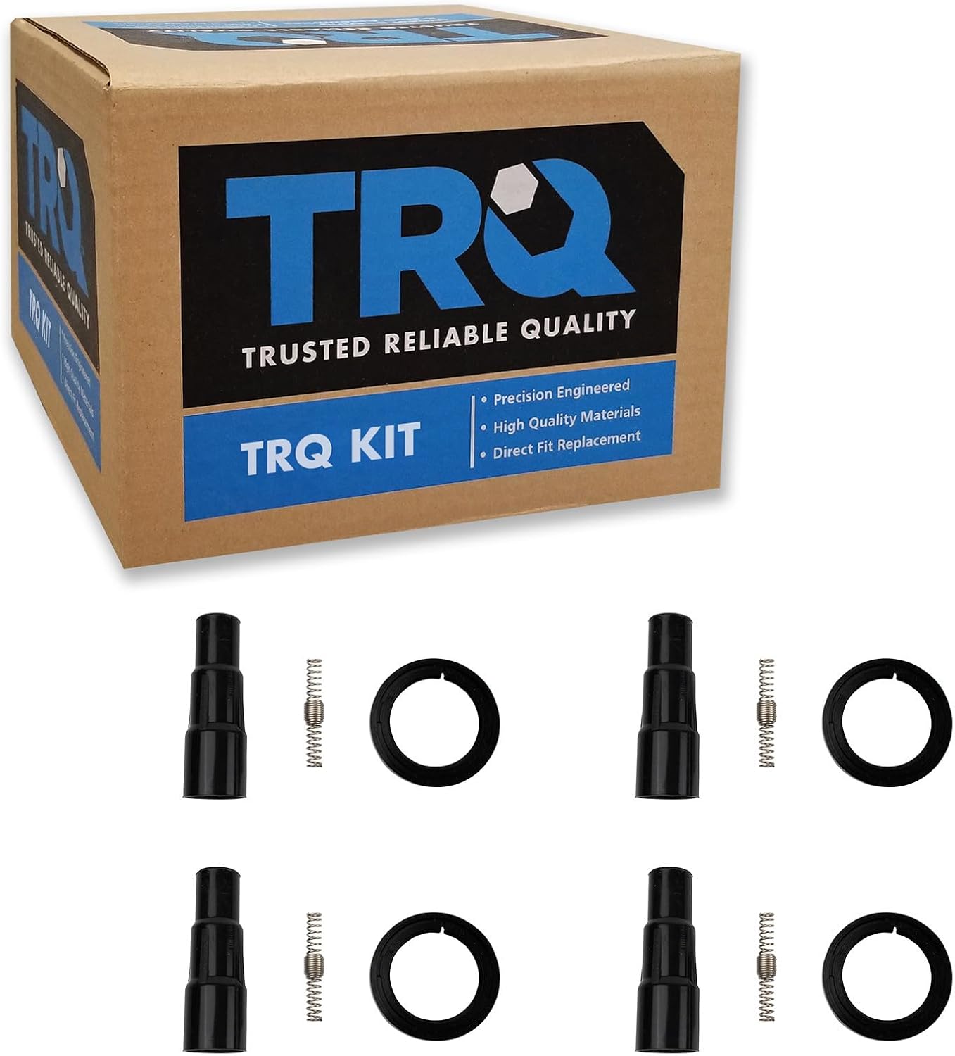TRQ Engine Ignition Coil Boot Kit Set of 4 for Lexus Pontiac Scion Toyota New