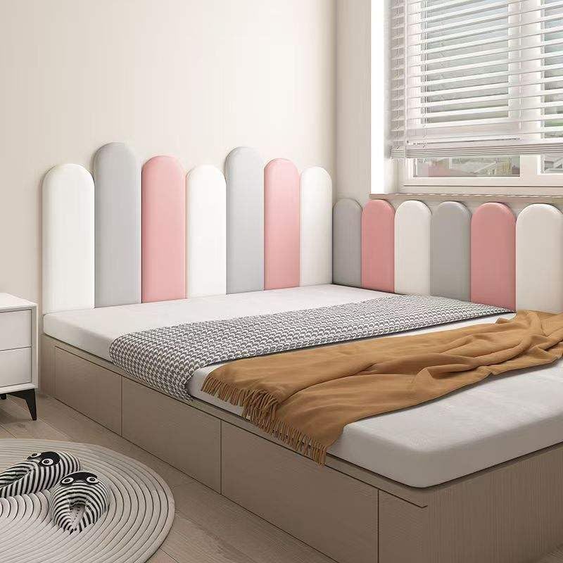 Paneles de pared 3D anticolisión: protección infantil acolchada y autoadhesiva gris 7