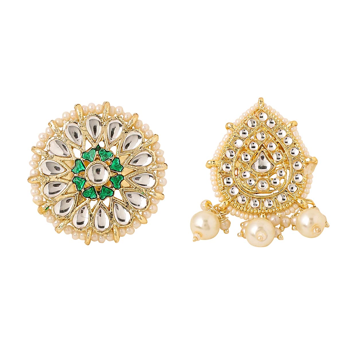 Yellow Chimes Rings for Women 2 Pcs Set of Adjustable Kundan Studded Rings for Women and Girls (B0BDS5PPXX) Amazon Price History, Amazon Price Tracker