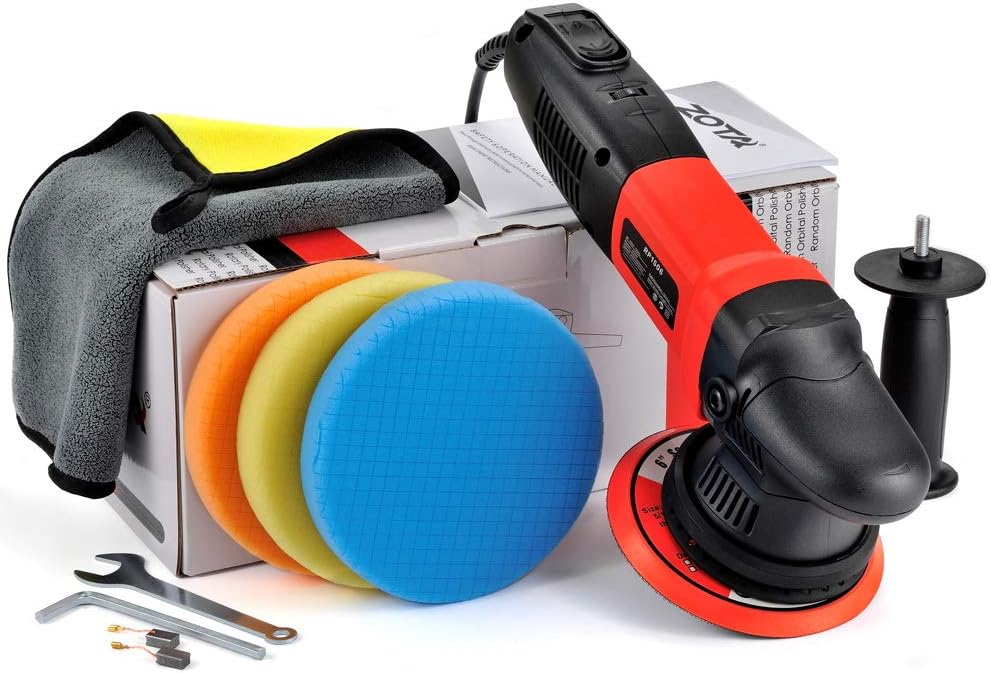 ZOTA Buffer Polisher, 15mm Long-Throw Orbital Polisher, 6-inch Dual Action Polisher 850w Polisher for Car Detailing with Variable Speed Soft Start-RP1506 : Automotive