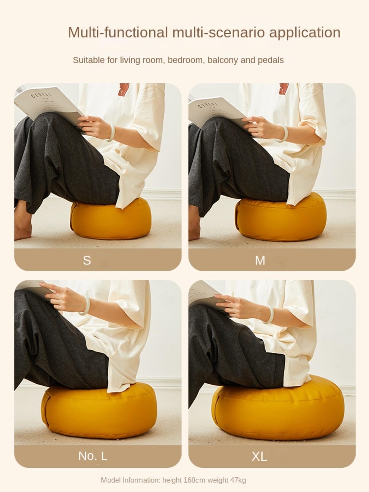 Almohadillas de Cuero PU duraderas Almohadillas Gruesas e Impermeables Almohadas súper Suaves partículas EPP Almohadillas Decorativas al Aire Libre para Fiestas en Grandes áreas