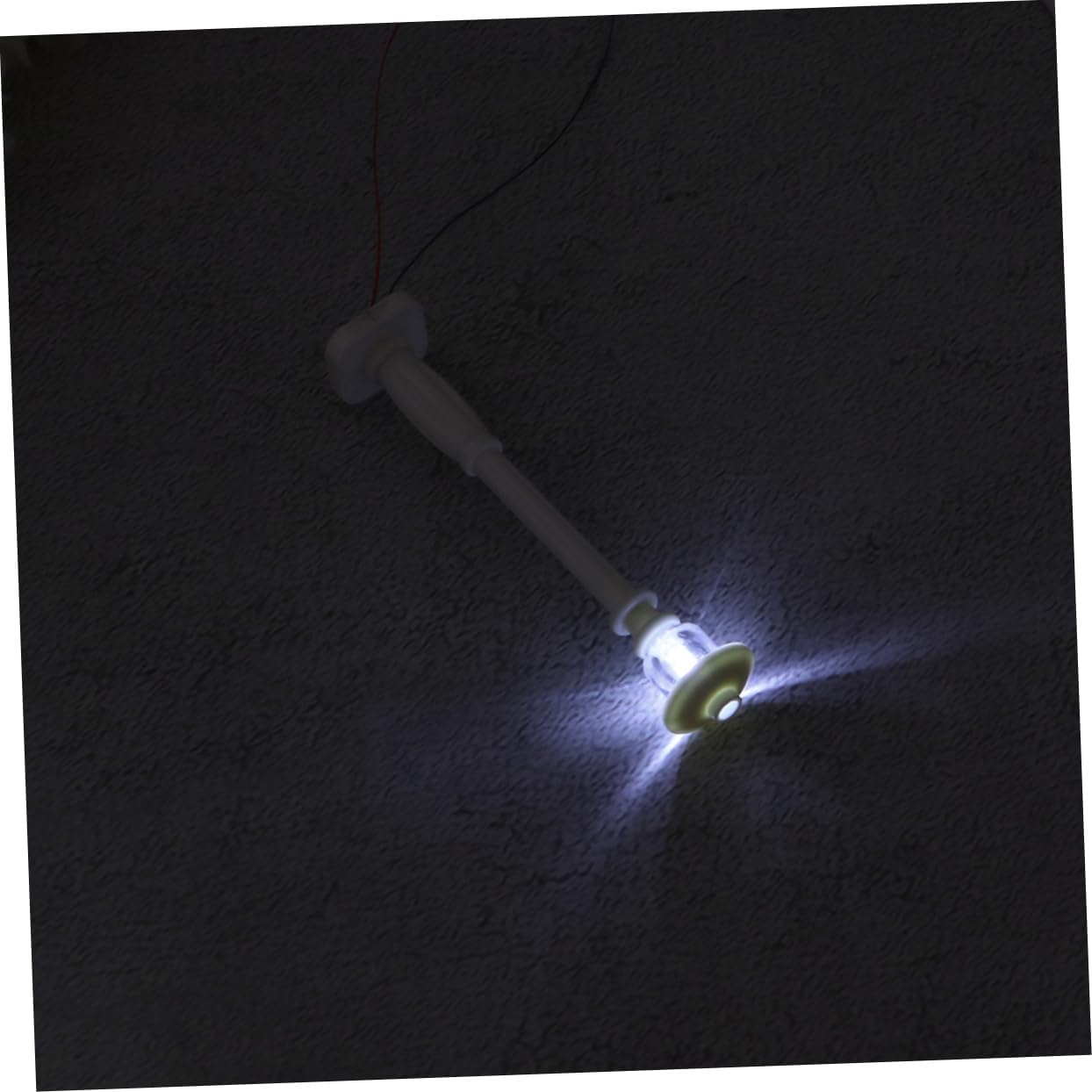 9pcs Miniature Led Street Lamp Post Toy Decoration White Glow Component for Landscape Models Accessory for Creating Scenic Views image 4