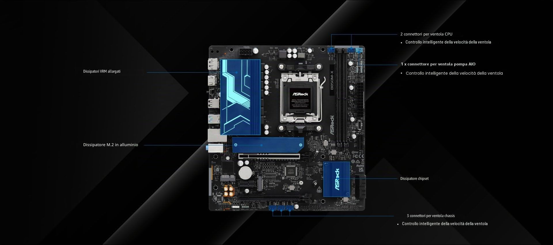 Asrock B850M-X R2.0 Amd B850 Socket Am5 Micro Atx (asrock B850M-X Amd Am5 Socket Motherboard, MicrO-Atx, 2x Ddr5 Slots, 2x M.2 Sockets, 2.5gbe Lan, 1
