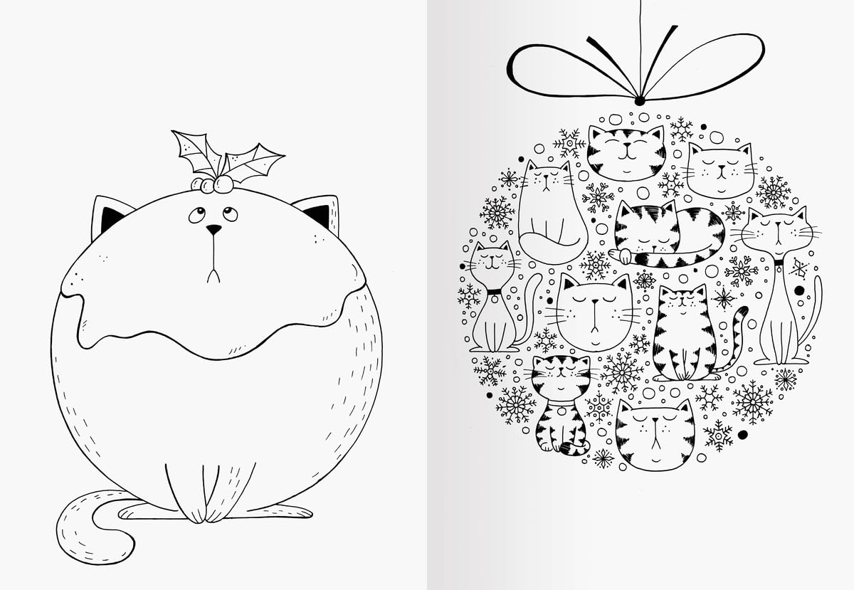 A Million Christmas Cats: Mein Katzen-Malbuch zu Weihnachten