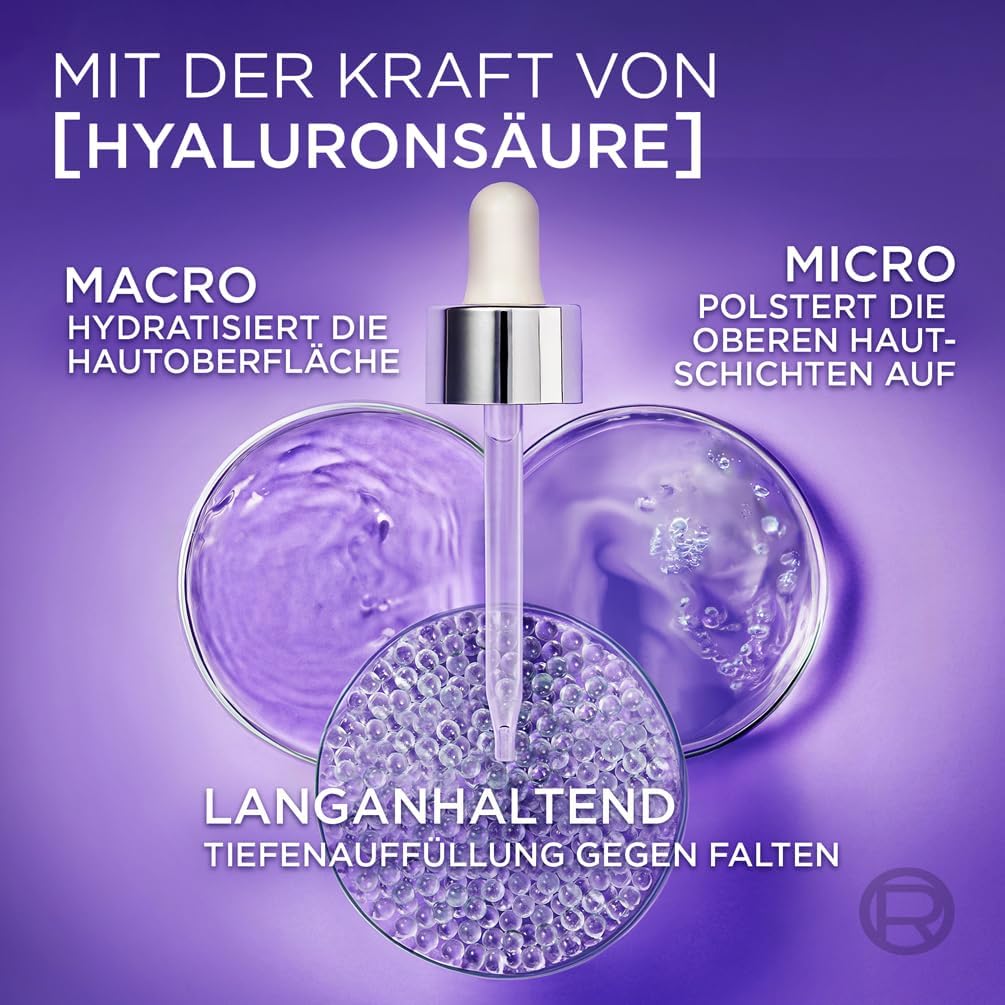 L'Oréal Paris Revitalift Anti-Aging Set: Laser Tri-Peptide Serum & Hyaluron Filler Serum – Strafft, Polstert Auf & Spendet Feuchtigkeit, 2er Pack