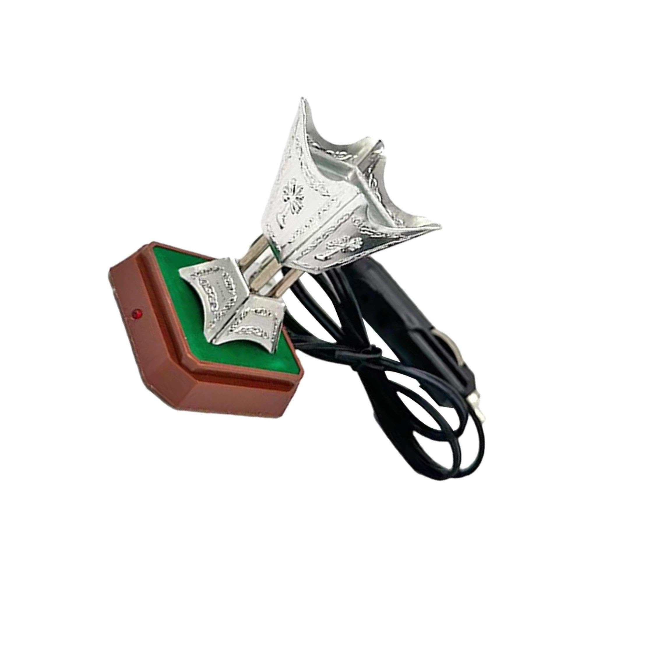 Pixzcsa Silver Car Incense Burner Gift Durable Plug In Incense Burner For Elevated Relaxing Atmosphere Which Is Durable Car Decoration For Office Room, 12X15.5cm