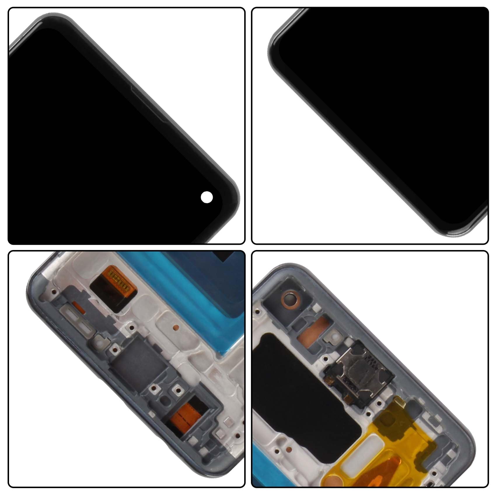 Écran LCD TFT pour Samsung Galaxy S10 G973 SM-G973F SM-G973U SM-G973W SM-G9730 Remplacement de l'écran LCD Écran Tactile Digitizer Assemblée avec Outils (6.1" Noir avec Cadre)