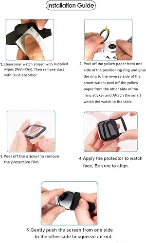 Miniatura 2 de soliocial Paquete de 3 protectores de pantalla para Amazfit GTS 4 Mini protector de pantalla 3D con borde curvado para reloj inteligente cobertura