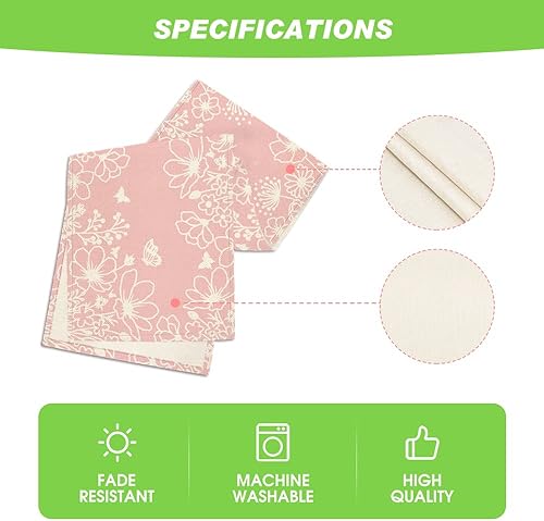 Miniatura 5 de Artoid Mode Camino de mesa de primavera con diseño de flores azules y mariposas, decoración de mesa de comedor de cocina para fiestas en el hogar,