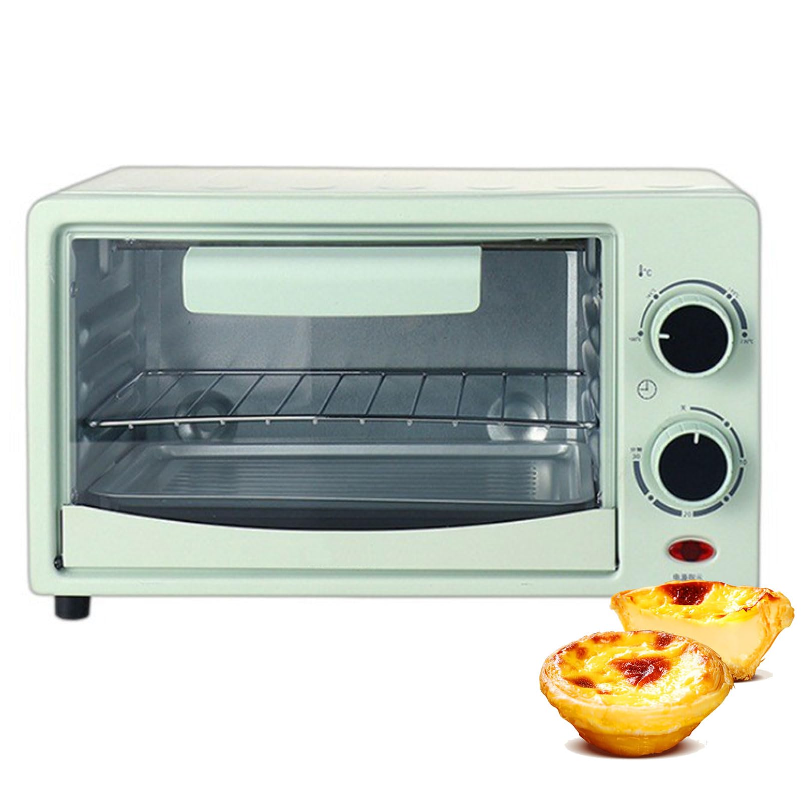 Mini Piekarnik Elektryczny O Mocy 600 W, Piekarnik Konwekcyjny O Pojemności 12 L, Piekarnik Z Regulacją Temperatury I Funkcją Frytkownicy Powietrznej