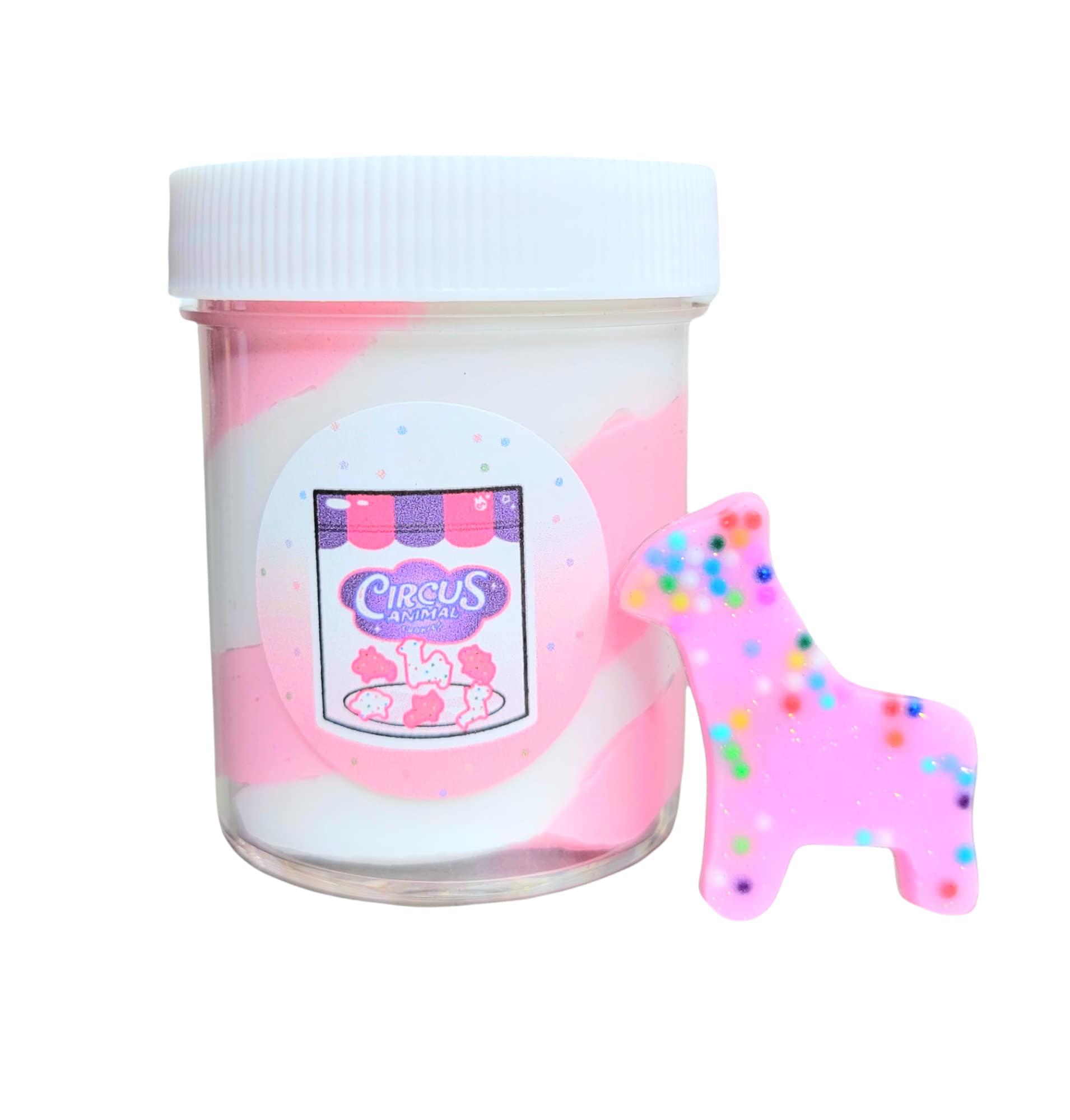 Frosted Animal Cookie Handmade Scented Snow Butter Slime 4oz - Hoshimi Slimes