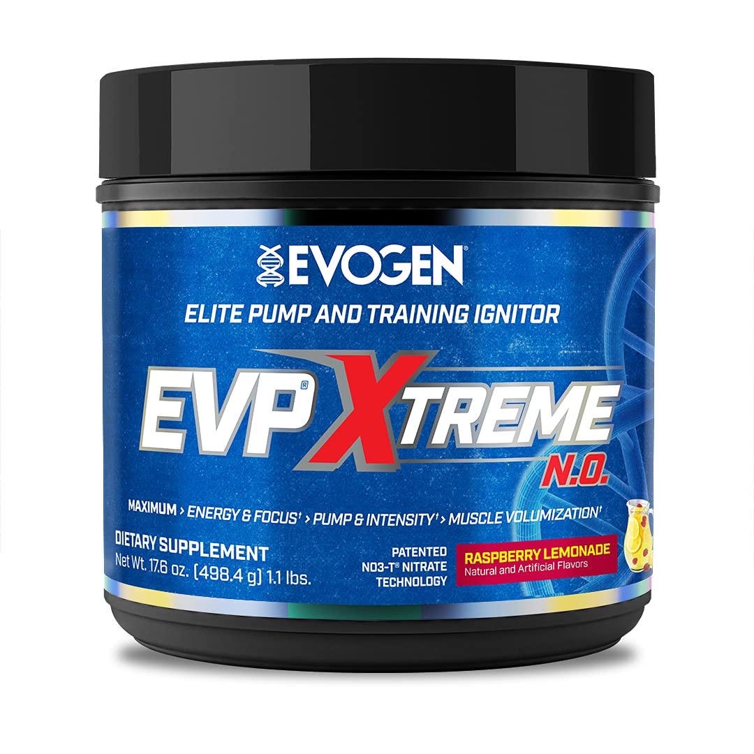 Evogen EVP Xtreme NO | Arginine Nitrate, Beta-Alanine, Citrulline Pre-Workout, Nitric Oxide, Pumps |