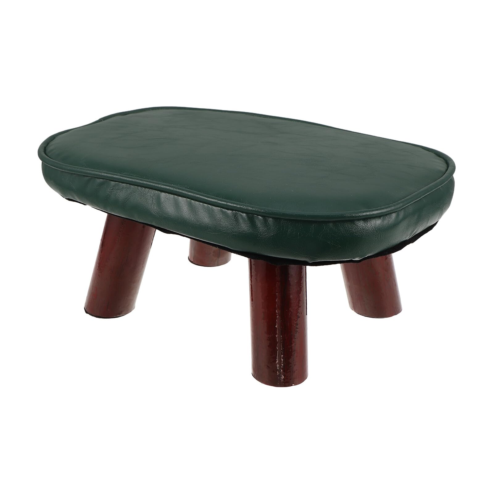 Pouf étanche en bois massif avec assise rembourrée compacte