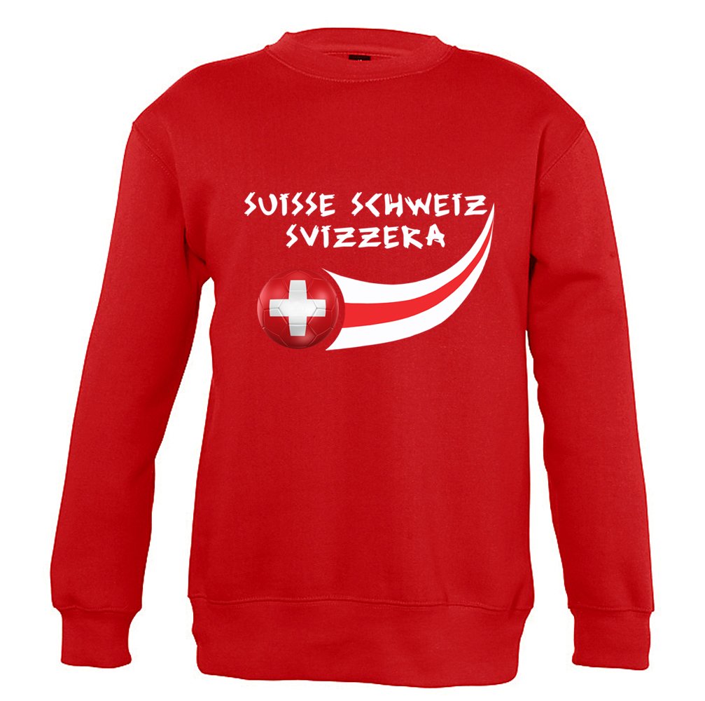 Supportershop Switzerland Sweatshirt - Red, 4 Years