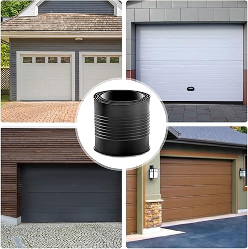 Miniatura 5 de Pymga Burlete de sellado inferior para puerta de garaje, universal, resistente a la intemperie, para umbral de goma, repuesto de extremos en T de