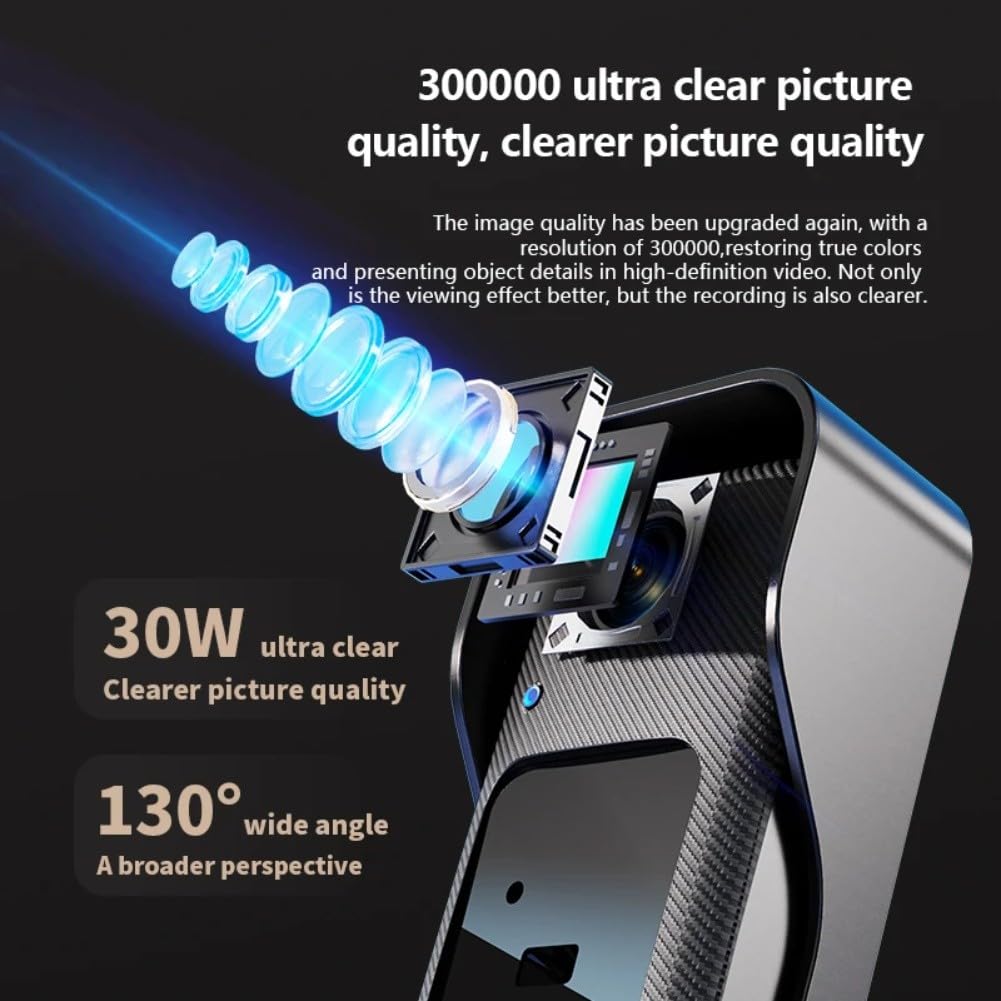 Campanello video wireless, campanello con fotocamera, display HD da 4,3 pollici, citofono bidirezionale, visione notturna, impermeabile IP68, nessuna app richiesta, batteria da 1000 mAh