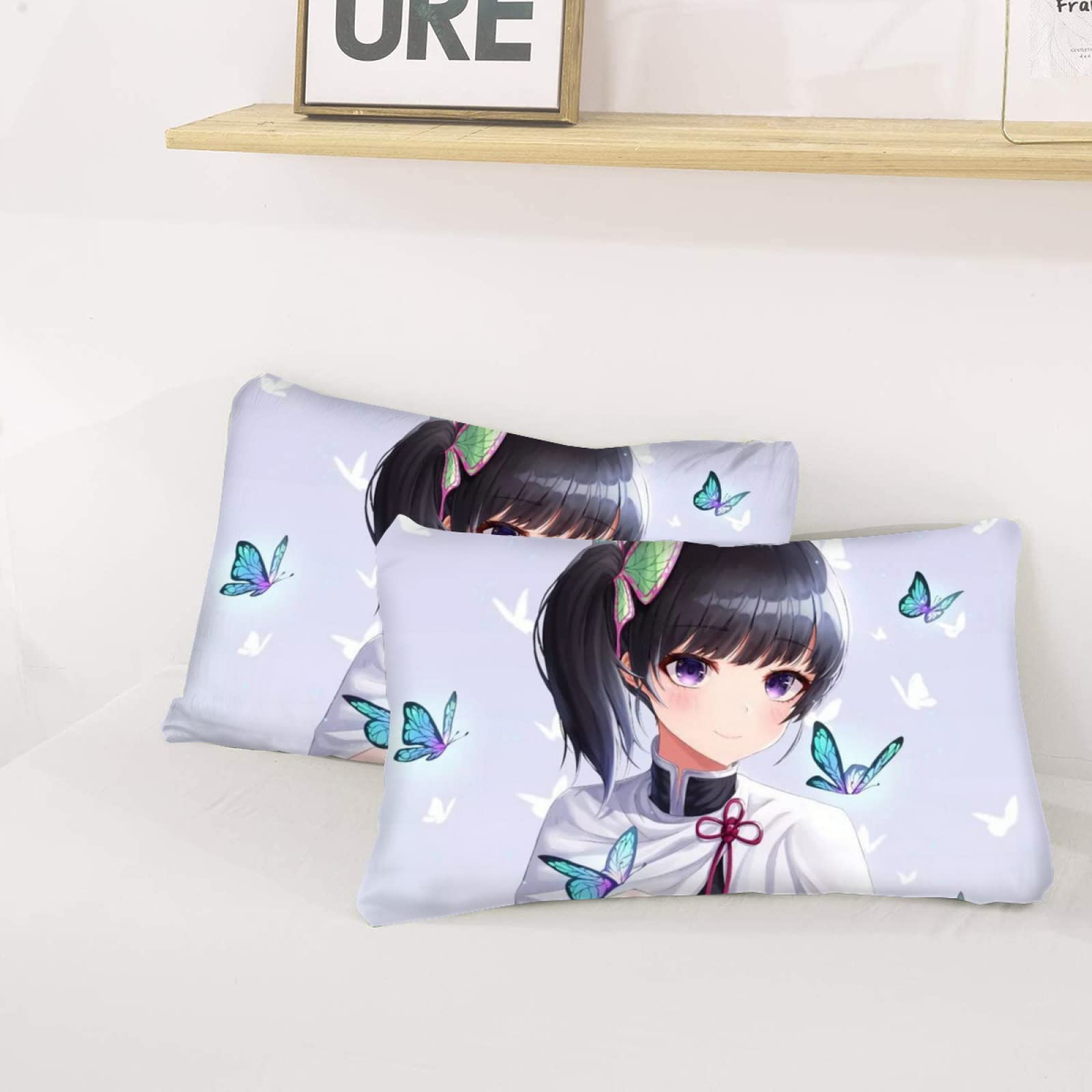 値下げ！鬼滅の刃 掛布団カバー&amp;敷布団カバー ２点セット Amazon｜炭治郎 竈門禰豆子 伊之助 胡蝶しのぶ 冨岡義勇 我妻善