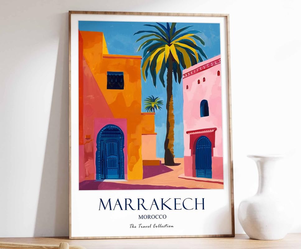 Islamic Decor Gift for Muslim poster A0 Marrakech pour art mural