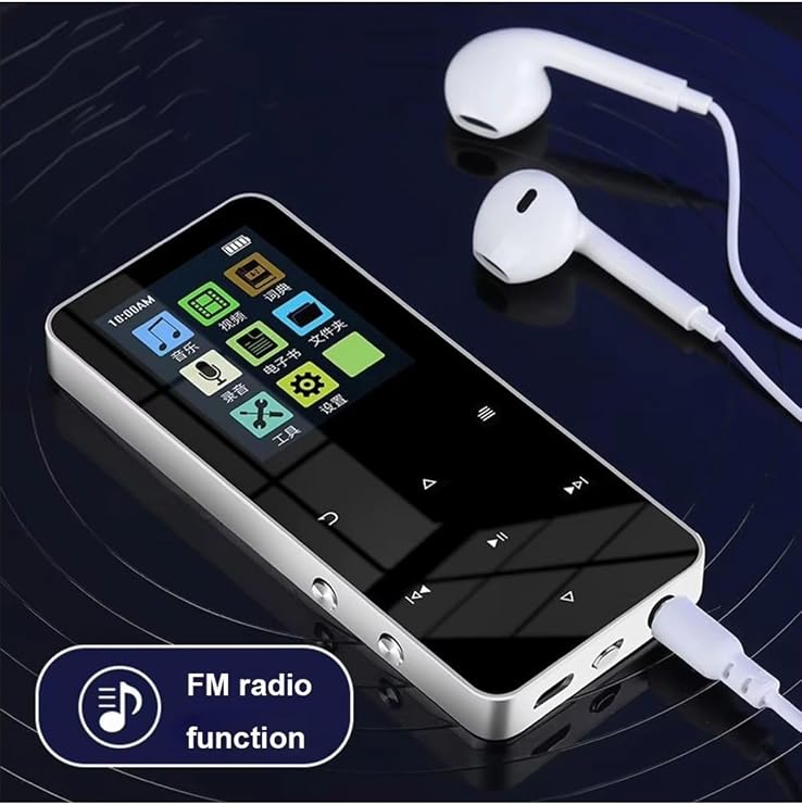 Junglee 8Gb Hafizali Mp3-Mp4 Player Müzik Çalar Fm Radyo Bluetooth Kulaklik Ve Hoparlör Ile Kullanabilme Pembe