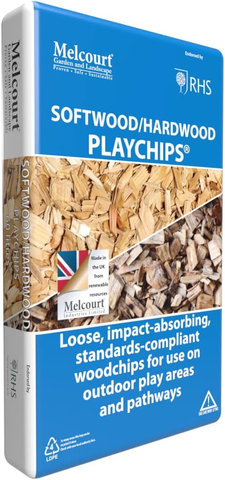 5-40mm Play chips Softwood Bark 60lt
