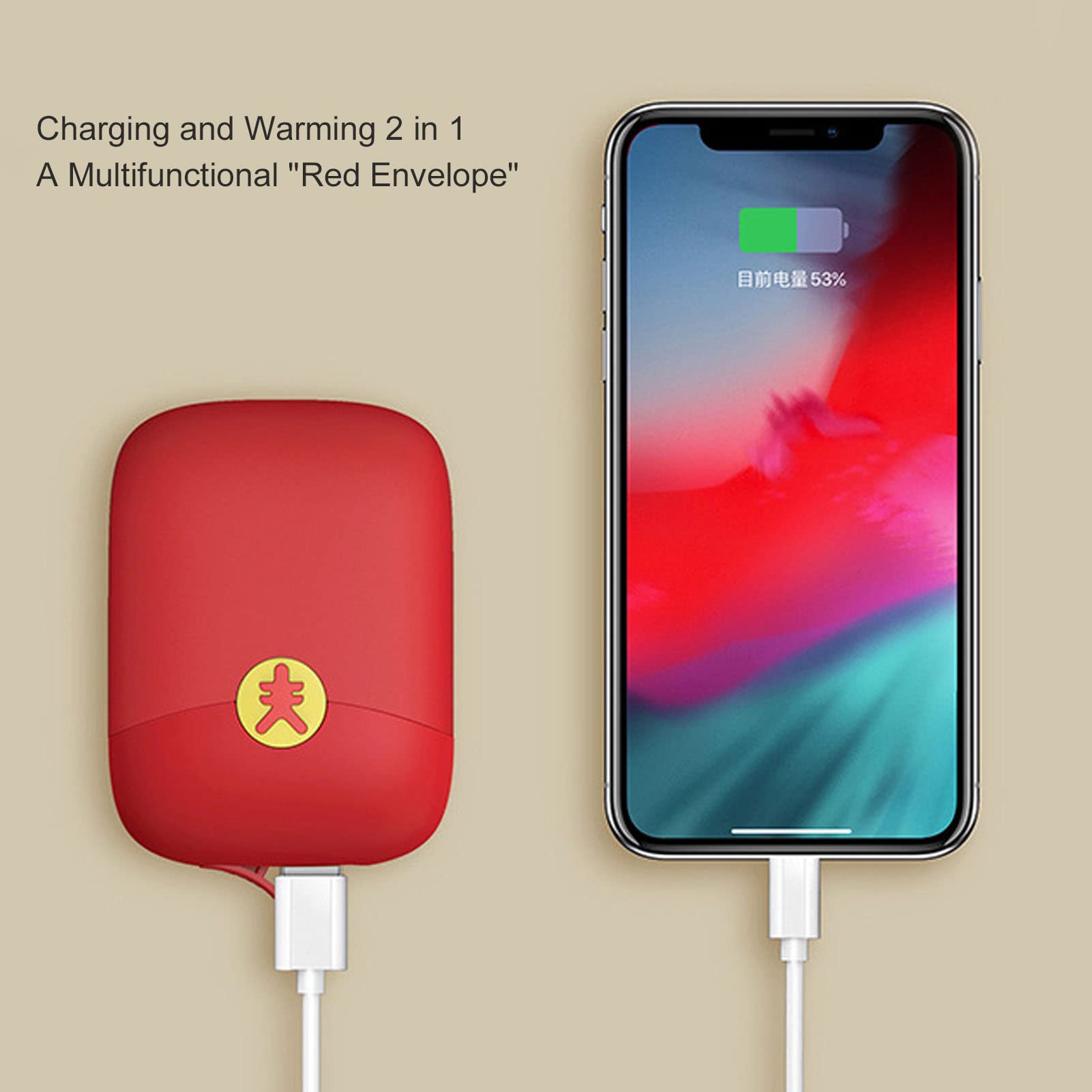 Chauffe-Mains électrique Portable à Poche chauffante Double Face, Fonctionnement simplifié