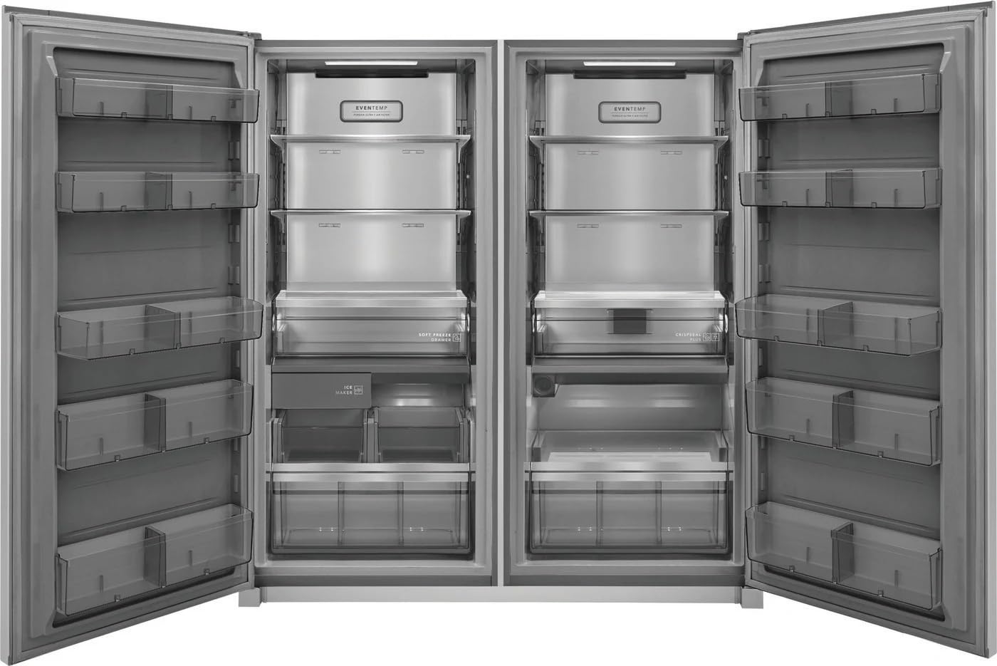 Frigidaire 18.9 Cu. Ft. Refrigerator & Freezer Bundle – Single Door Stainless Steel Combo Set – PRDA1922AF + PRDF1922AF – Garage Ready, Matching Pair on Fridge.com