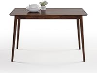 Vista 5 de Zinus Jen 47 Inch Wood Dining Table/Solid Wood Kitchen Table/Easy Assembly, Espresso