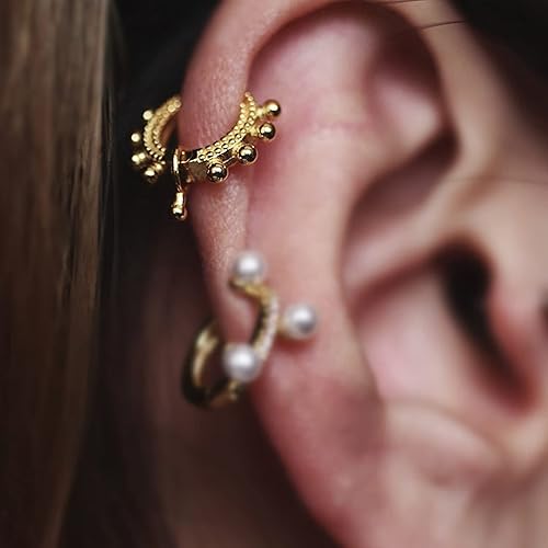 Miniatura 2 de Small Huggie Hoop Earrings 14K Gold Plated Hypoallergenic Minimalist Ear Jewelry