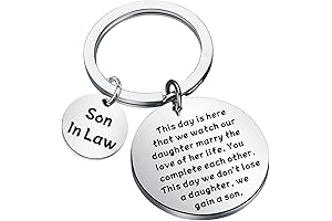 Son In Law Gift, Son In Law Keychain, Wedding Gift, Groom Gift...