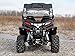 SuperATV Heavy-Duty Rear Windshield for 2014-2022 CFMOTO ZForce 800EX / 2017 CFMOTO ZForce 1000 | Non-Scratch Resistant 1/4