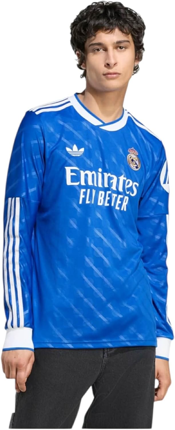 adidas Men's Real Madrid FC 2025/26 Long Sleeve Third Authentic Soccer Football Jersey #JW4054 - Size Mens XL (Extra Large) Multicolor