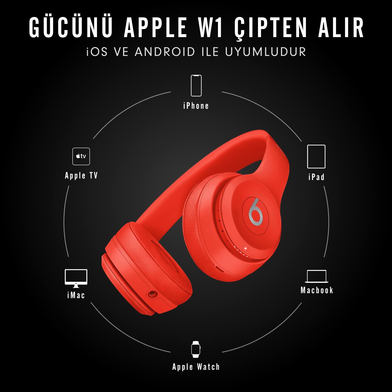 beats solo3 wireless ブラック/レッド Beats Solo3 Wireless Słuchawki bezprzewodowe – (PRODUCT) RED