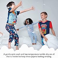 Vista 5 de Disney Men Mickey Mouse 2-Piece Loose-Fit Pajamas Set