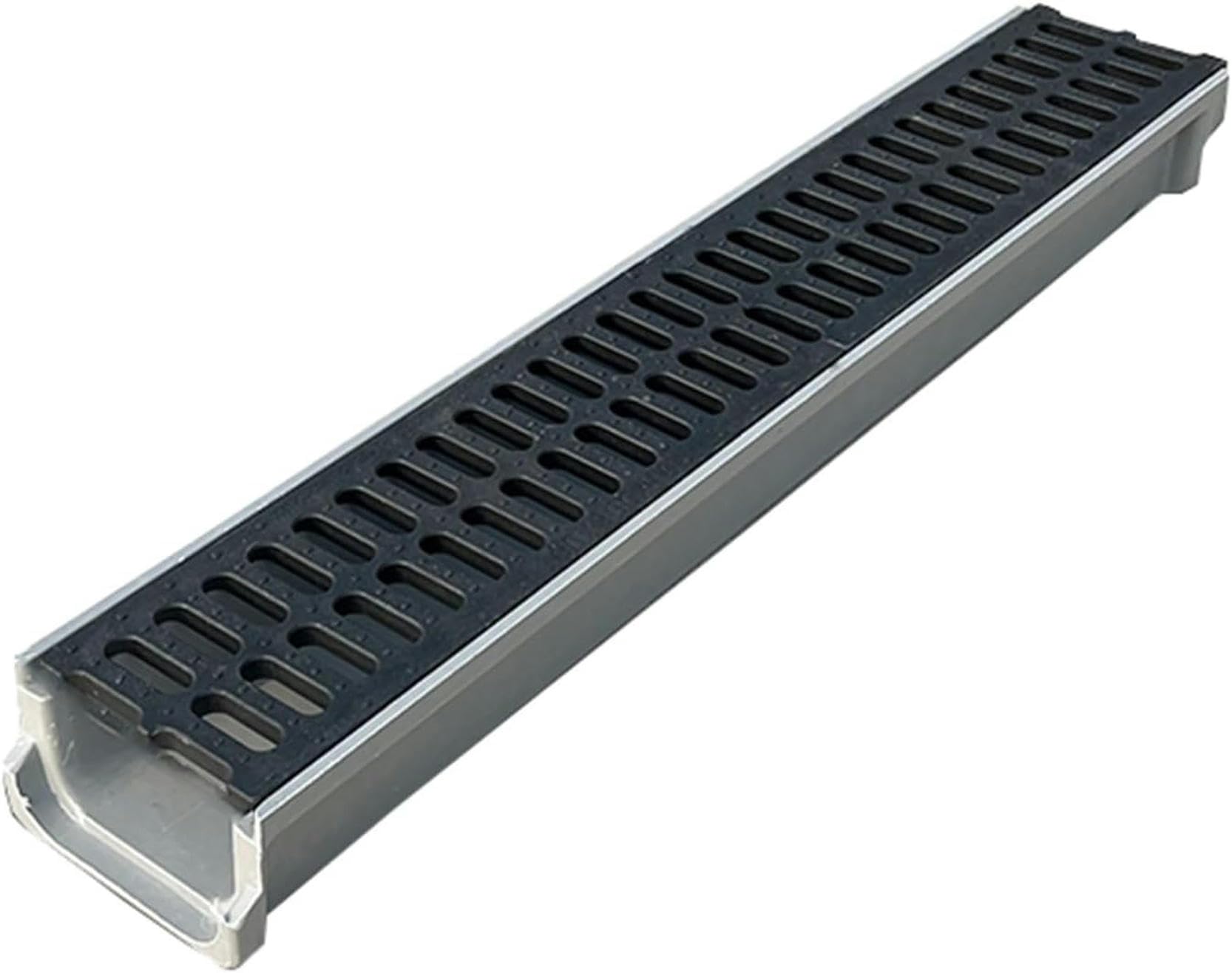 Tuyau de vidange en résine 60 cm et drain de fossé extérieur avec filtre de nettoyage intégré