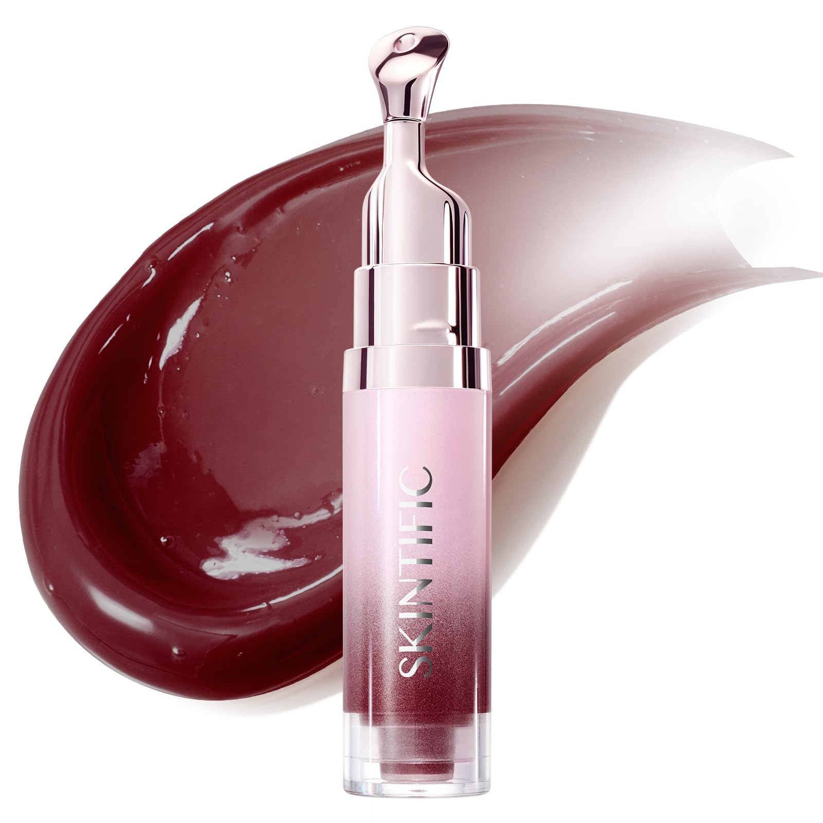 SKINTIFIC US STORE SKINTIFIC Brightening Lip Serum, Hydrating & Plumping (10U Toast Brick)