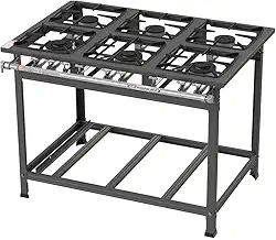 Fogão Industrial Itajobi 6 Bocas Baixa Pressão com 3 Bocas Duplas Ativo P7