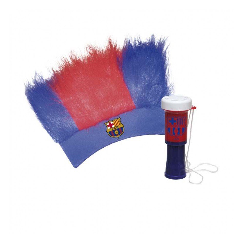 FC Barcelona Set De Peluca Y Trompeta – Accesorio Oficial Para Fans Del Barça