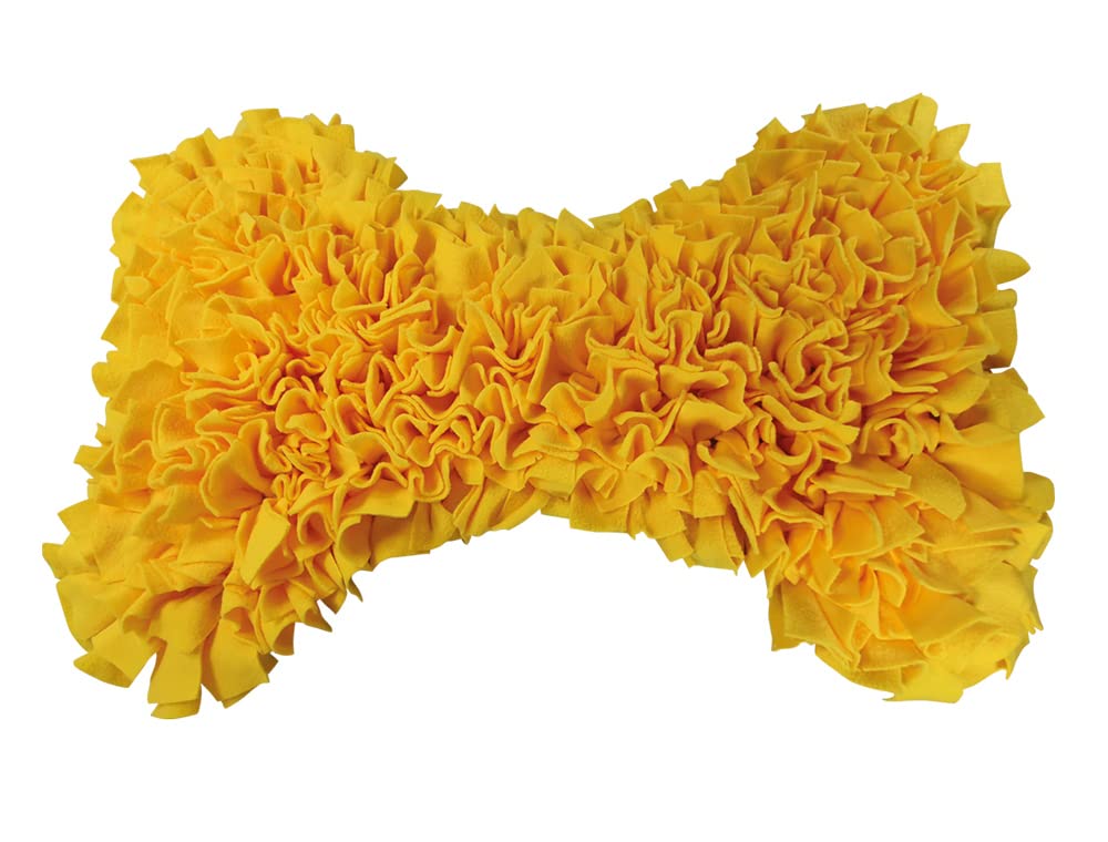 Nobby Slow Feeder Snuffle Mat Bone Yellow 70x50cm