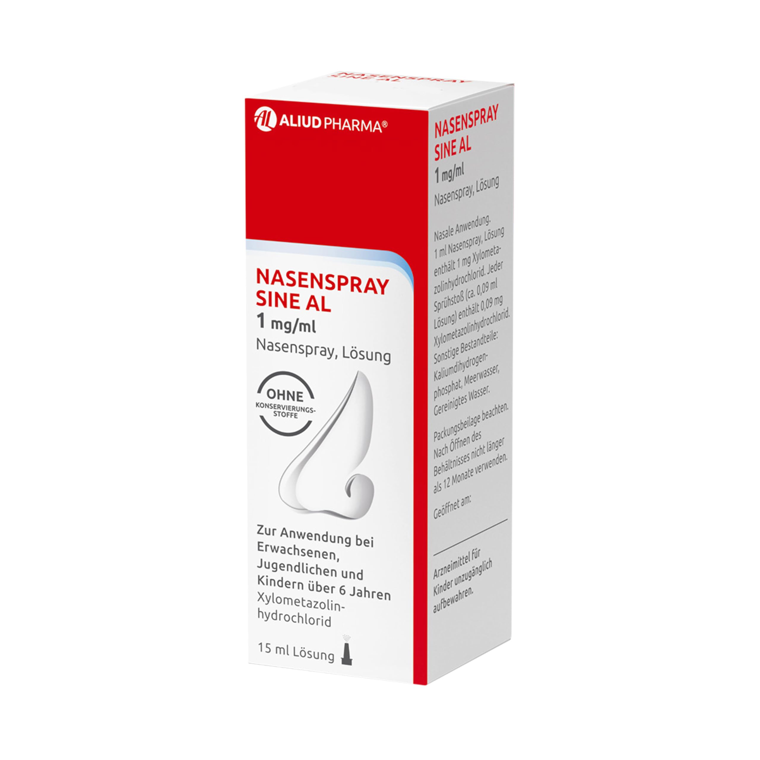Nasenspray sine AL 1 mg/ml – Nasenspray, Lösung, 15 ml