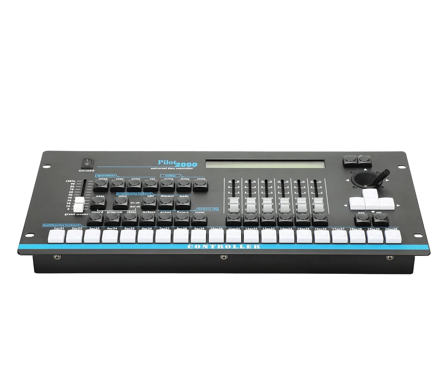 kh DMX Pilot 2000 Console LED Professional Stage Lighting – 512 Channels DJ Light Controller for Moving Head, Par Lights, Stage, Clubs, Pubs, Events – LED Light Mixer for Professional Lighting Setup-image-41