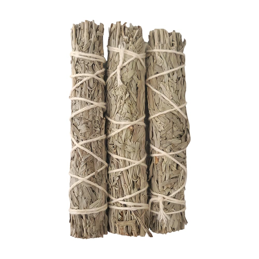 Vie Blue Slimline Smudge Stick, Sage 4", Pack Of 3