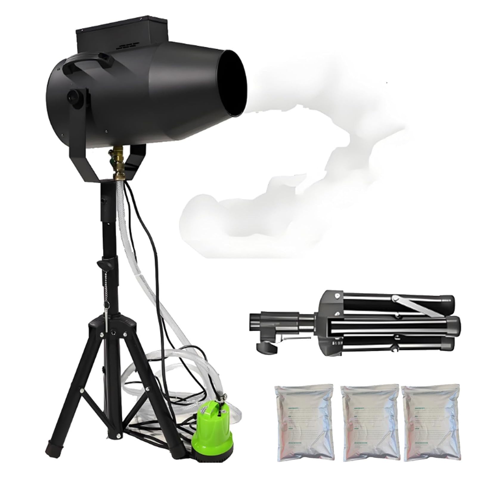 Macchina Produzione Schiuma, Macchina Schiuma Grandi Dimensioni, Party Macchina Schiuma, Distanza 6-10m, Anti-Ostruzione, per Giardino, Piscina, Interni Black