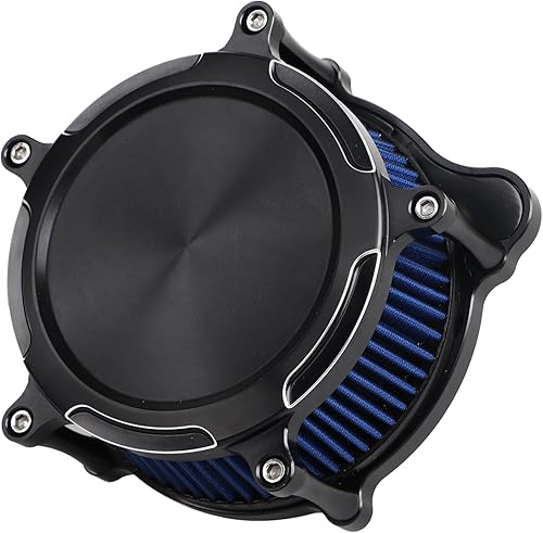 Miniatura 10 de Admisión de filtro de aire transparente para Harley Street Glide FLHX Road King FLHR 2008-2016, Softail 2016-2017, FXDLS 2017 Blue Filter