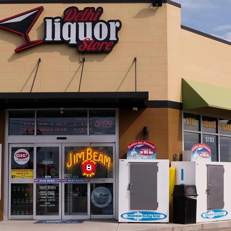 Amazon.co.jp: ジムビームウイスキーバーボンLEDネオンサイン、カン