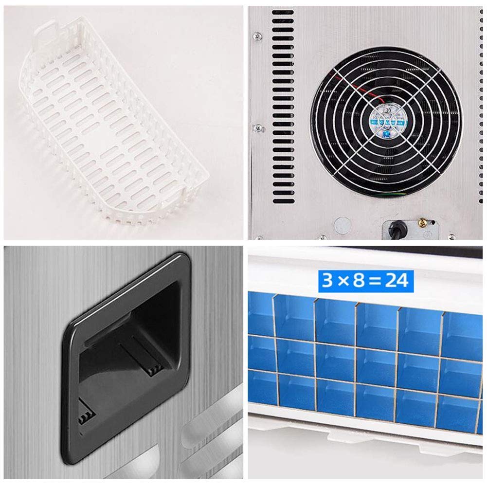 Ice Maker Machine Small,Lcd Display Ice Cube Maker 25kg In 24h,Ice Cube Machine 24 Ice Cubes Ready In 10 15 Minutes 2l on Fridge.com - View 5