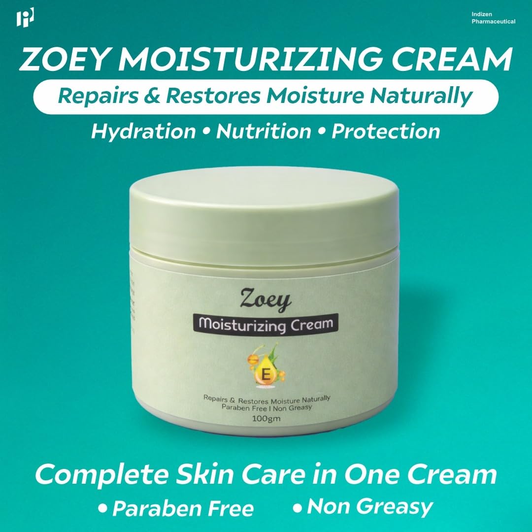 Zoey Moisturizing Cream 100g with Aloe Vera, Turmeric & Neem