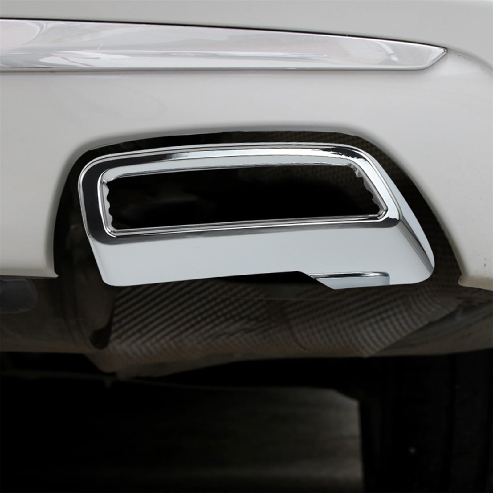 Copertura del tubo terminale del silenziatore di scarico posteriore in ABS compatibile con Peugeot 3008 5008 Allure 2017-2023 Accessori for terminali di scarico decorativi for auto