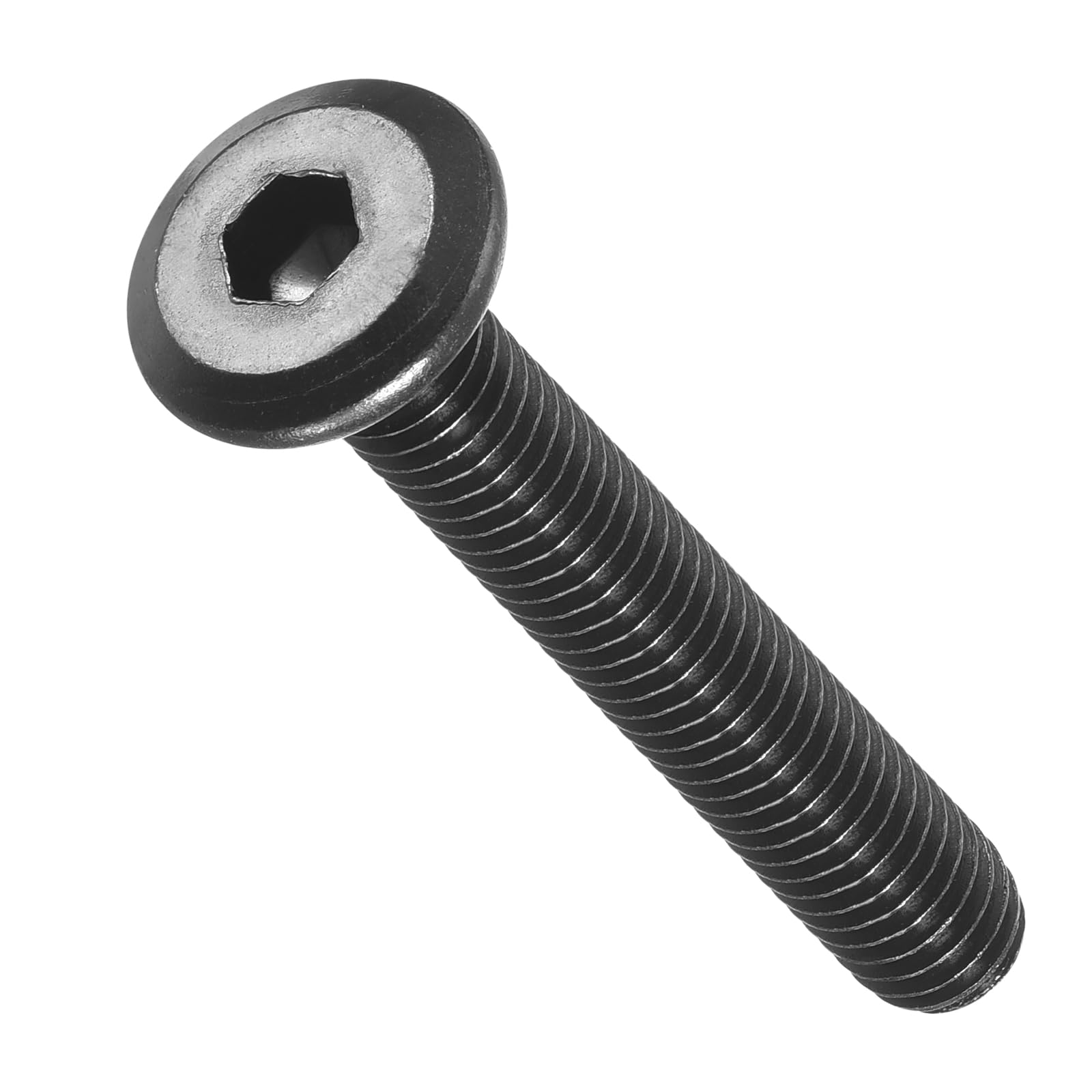 METALLIXITY Flat Head Hex Socket Cap Screws Bolts(M6-1x40) 25Pcs, Steel Hex Socket Furniture Bolts Screws