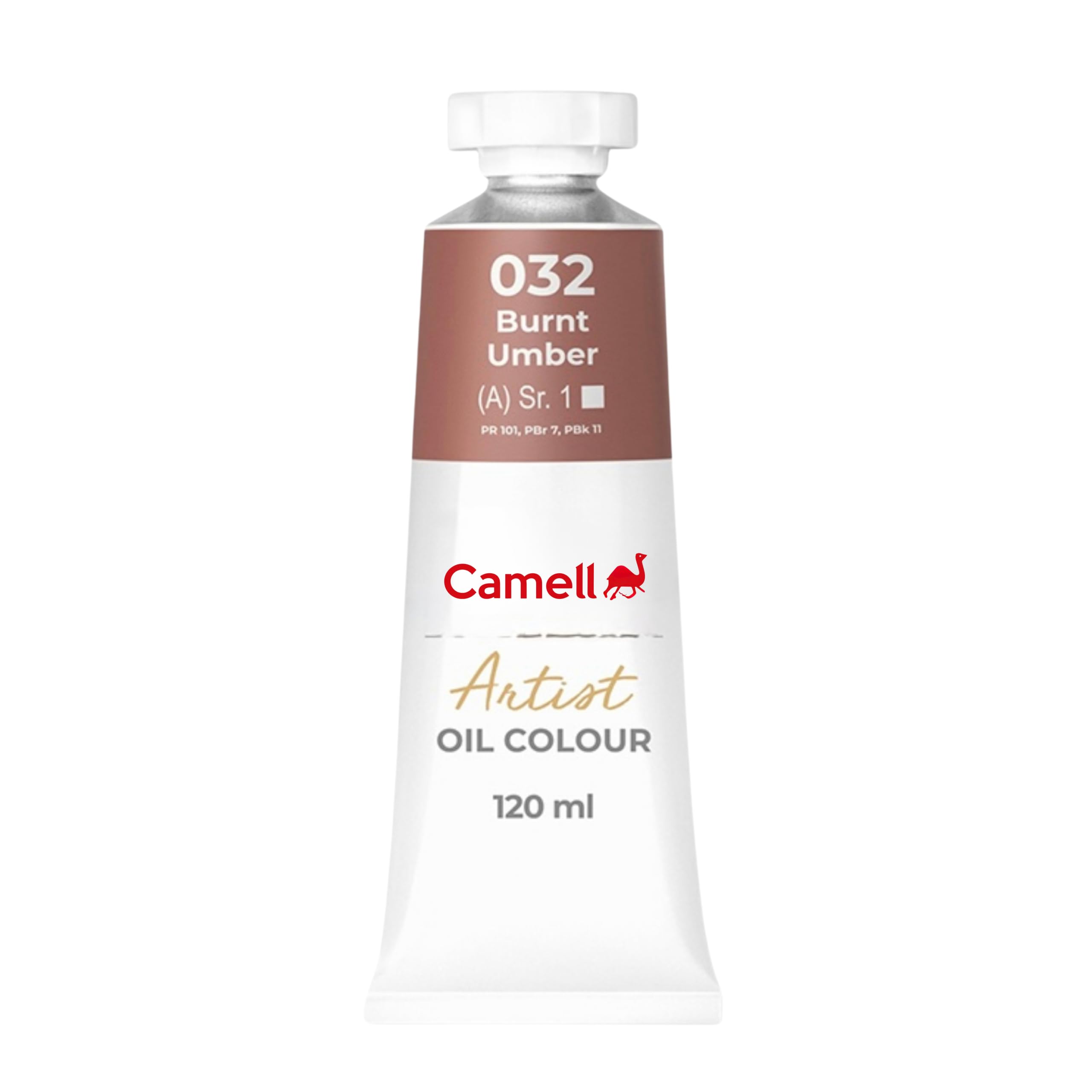 Camell Camliin Artist Oil Colour Paint, Burnt Umber, 120ML, Brown, 032, 125032-image-10